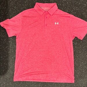 Under Armour Men's Vibrant Pink Polo